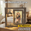 🐾 Custom Pet Fur & Photo Keepsake Frame with Collection Bottle – Hold Their Love in Your Hands 💖🥹
