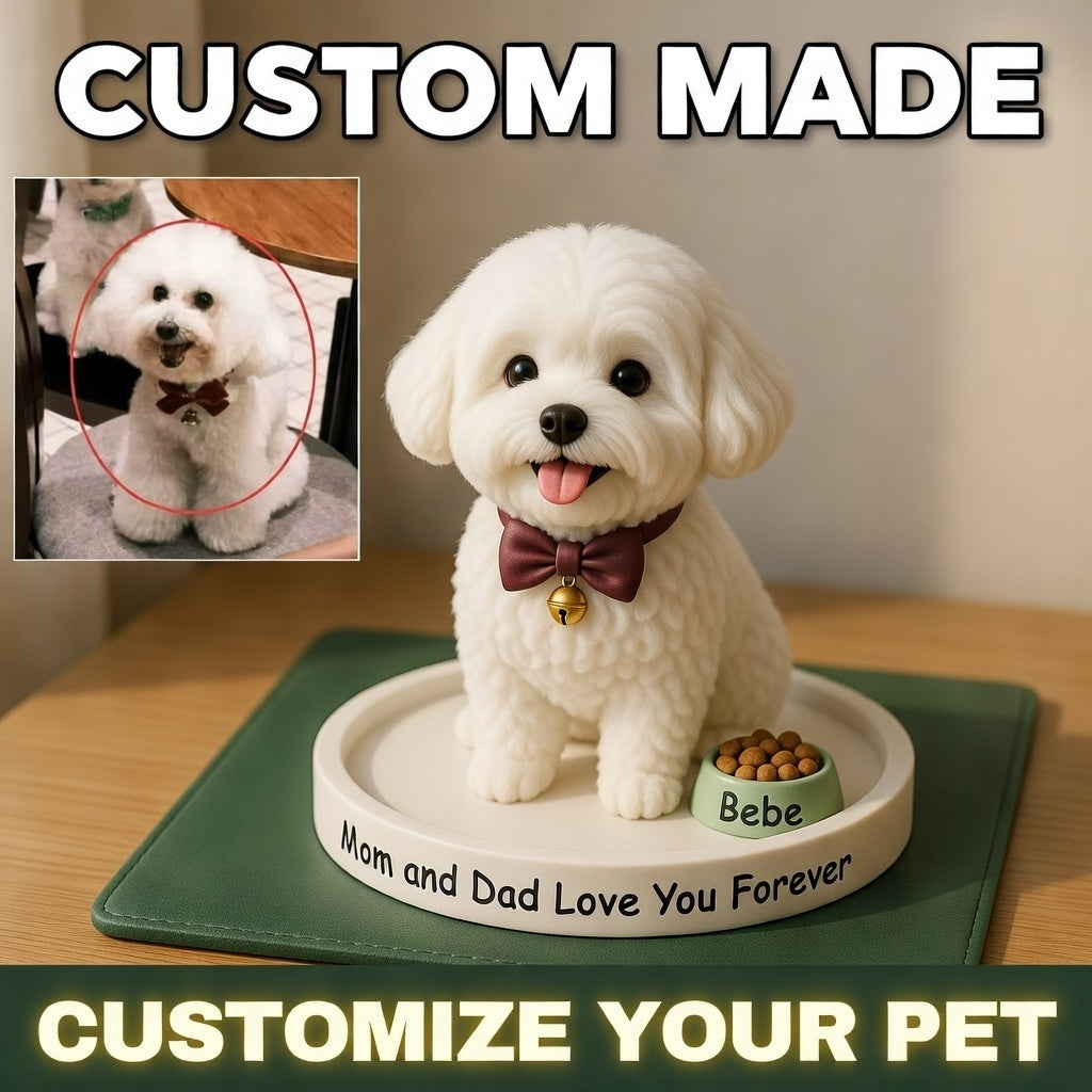 🐾 Custom Handmade Pet Figurine – Your Furry Baby in 3D! (3.15") 🐶💕