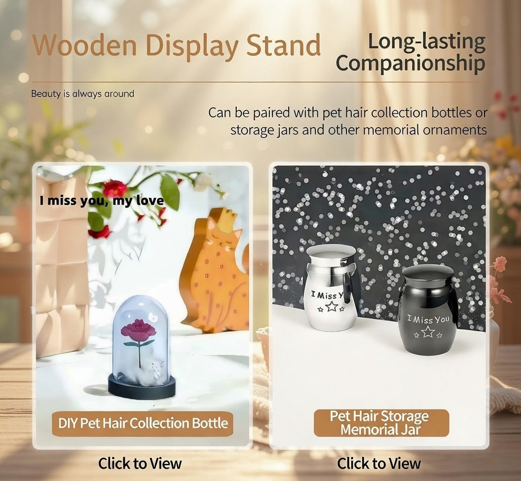 🐾 Custom Pet Fur & Photo Keepsake Frame with Collection Bottle – Hold Their Love in Your Hands 💖🥹