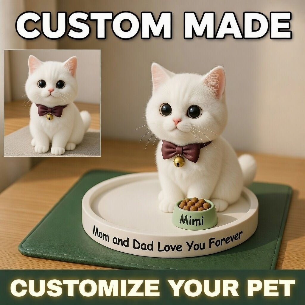 🐾 Custom Handmade Pet Figurine – Your Furry Baby in 3D! (3.15") 🐶💕FurEver Memory