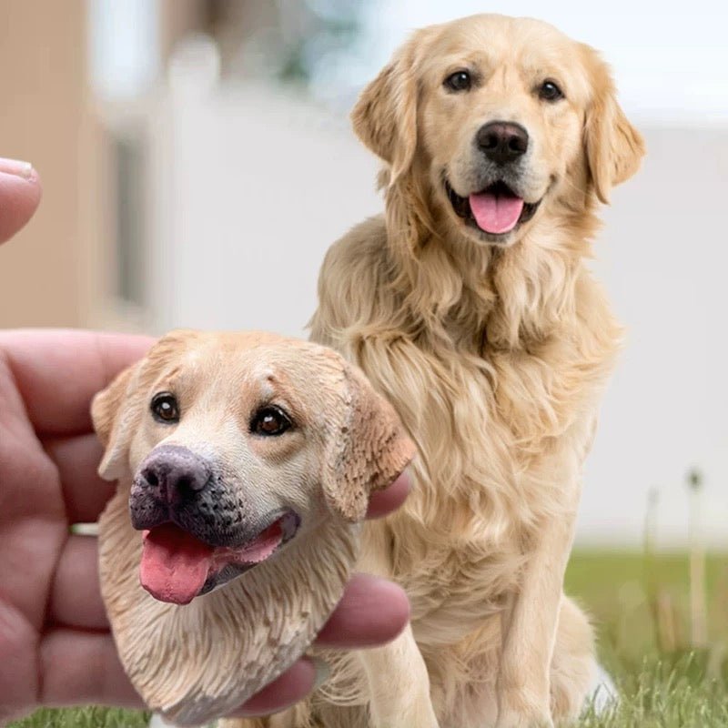 🐶 Custom 3D Pet Fridge Magnet – Realistic Dog & Cat Face Refrigerator Sticker! 🐱💕FurEver Memory